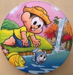 Chico Bento Pescador Painel Redondo 150Cm - imagem 1