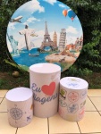 Volta Ao Mundo Cristo Redentor Painel Redondo 150Cm - imagem 2