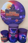 Halloween Caveira Cartola Painel Redondo 150Cm.jpeg - imagem 2