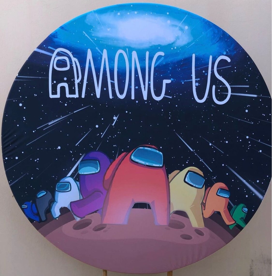 Among Us Painel Red.150Cm - FOCUSEVENTOSJATAI