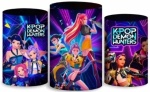Guerreiras Do Kpop Demon Hunters Cilindro Redondo Pmg - imagem 1