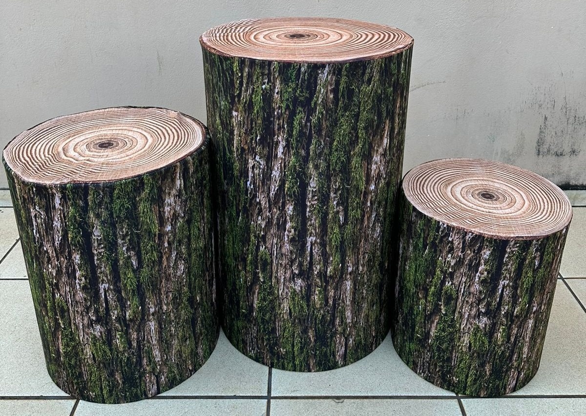 Tronco Musgo Verde Cilindro Redondo Pmg - FOCUSEVENTOSJATAI