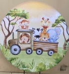 Safari Baby Africa Painel Redondo 150Cm - imagem 1