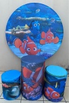 Nemo Fundo Mar Azul Cilindro Redondo  Pmg - imagem 2