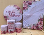 Cha das Mulheres Virtuosas Painel Reddondo 150Cm - imagem 3