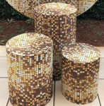 Dourado Claro Lantejoulas Cilindro Redondo Pmg - imagem 1