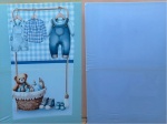 Cha Bebê Oh Baby Azul Painel Retangular 220X150Cms - Fundo Azul Claro - imagem 3