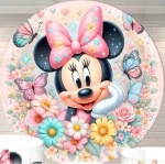 Minie 3D Bailarina Florida Painel Redondo 150Cm - imagem 1