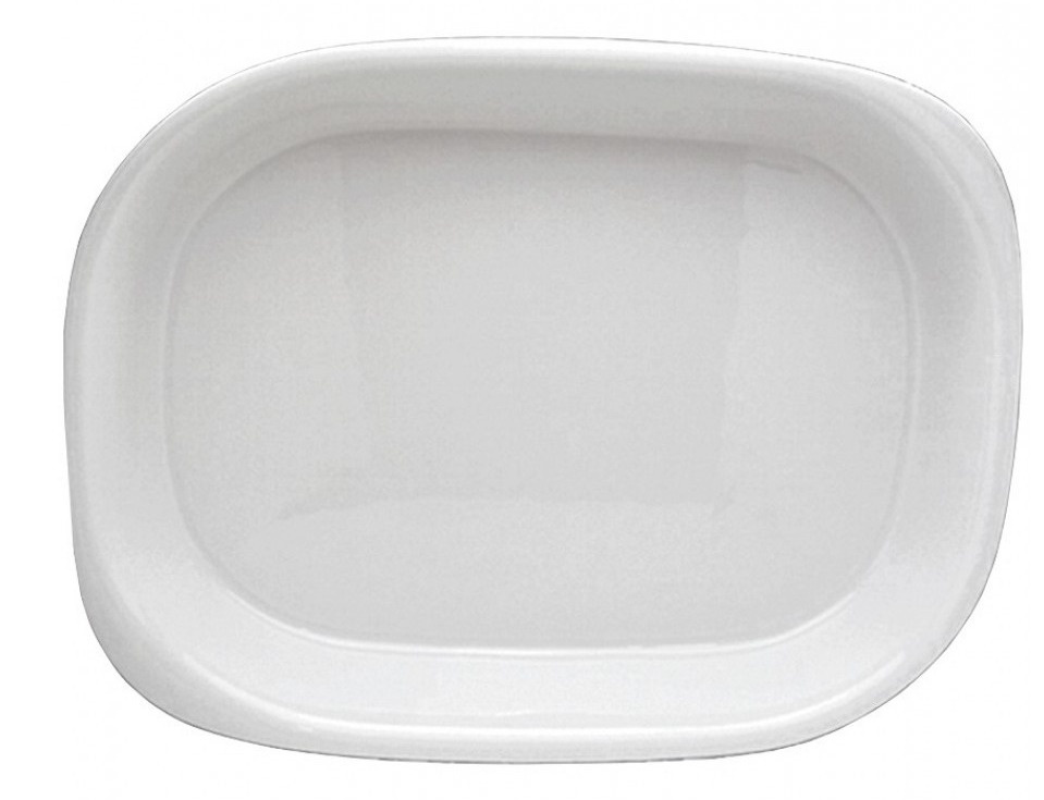Travessa Reflátaria Branca Funda Porcelana Germer 42X33 - 5Litros - FOCUSEVENTOSJATAI