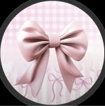Laços Rosa Claro Painel Redondo 150Cm - imagem 1