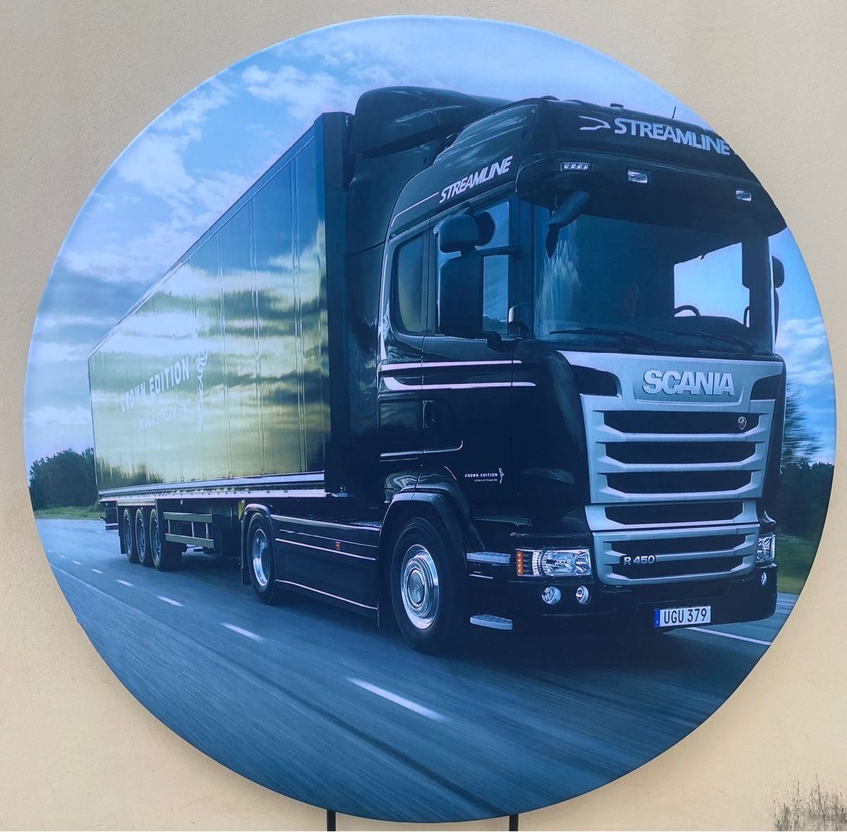Carros Carreta Scania Preta Painel Redondo 150Cm - FOCUSEVENTOSJATAI