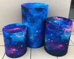 Galaxia Astronauta Espaço Sideral  Cilindro Redondo Pmg - imagem 1