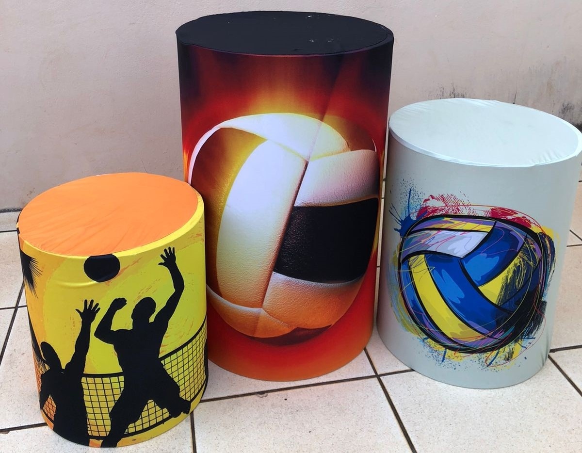 Voleibol Bola Cilindro Redondo Pmg - FOCUSEVENTOSJATAI