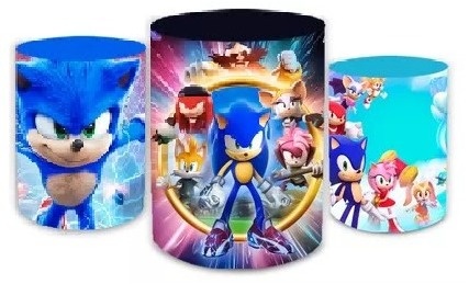 Sonic 3D Anel de Fogo Cilindro Redondo Pmg - FOCUSEVENTOSJATAI