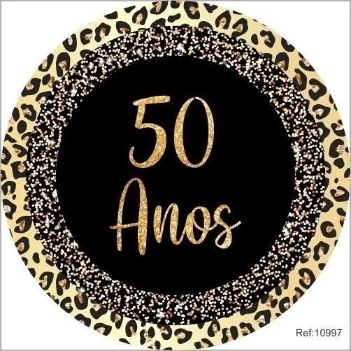 Dona Onça 50 Anos Painel Redondo 150Cm - FOCUSEVENTOSJATAI