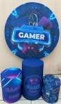 Gamer Azul Painel Redondo 150Cm - imagem 2