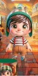 Chaves 3D Cute Painel Retangular 200X100Cms Fundo Marron Caramelo - imagem 1