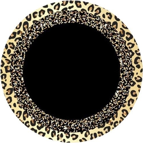 Dona Onça Dourado Preto Painel Redondo 150Cm - FOCUSEVENTOSJATAI