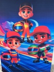 Azul Royal Liso 01 Painel Retangular 220X150Cms - Fundo Hot Wheels Miguel - imagem 2