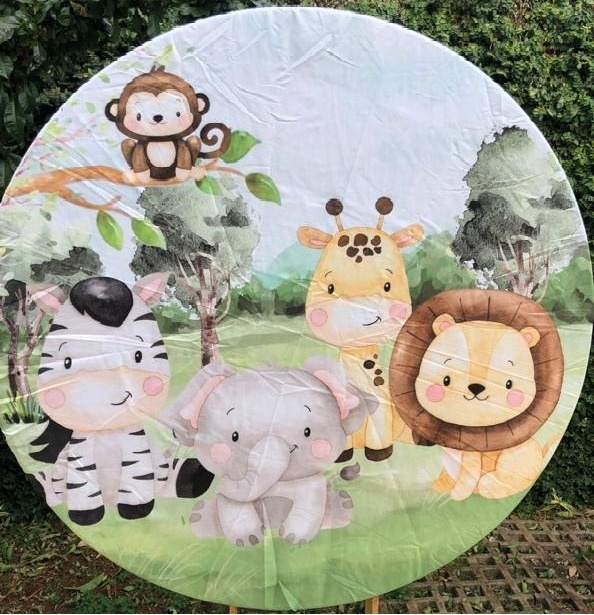 Safari Tergal Painel Redondo 150Cm - FOCUSEVENTOSJATAI