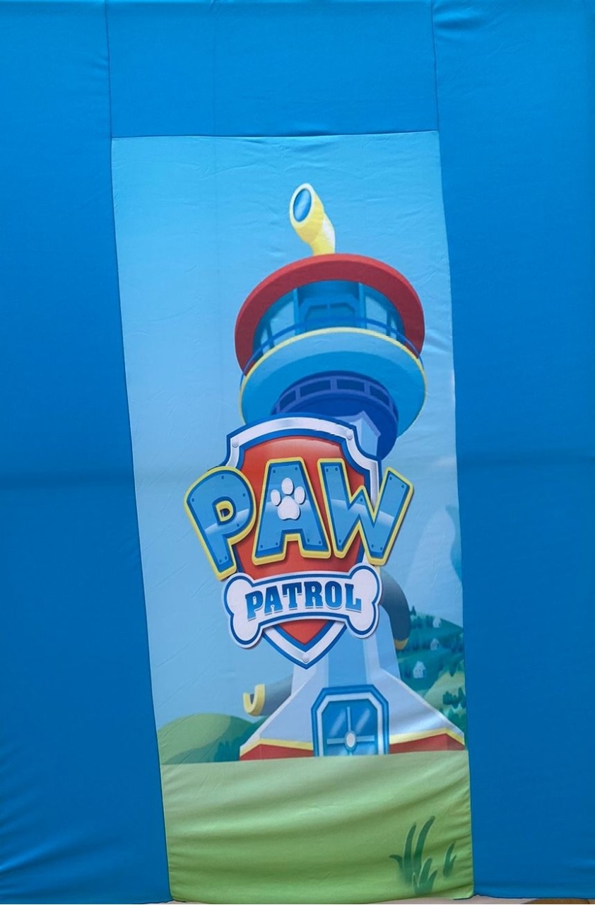 Patrulha Canina Torre Azul Painel Retangular 220X150Cm - FOCUSEVENTOSJATAI