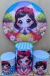 Branca de Neve 3D Painel Retangular 220X150Cm - imagem 2