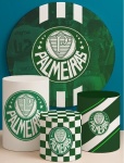 Futebol Palmeiras Crefisa Cilindro Redondo Pmg - imagem 2