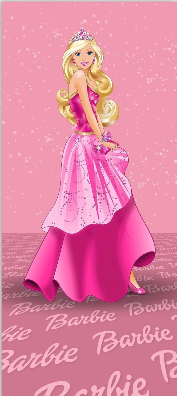 Barbie Vestido de Festa Painel Retangular 220X150Cm - FOCUSEVENTOSJATAI