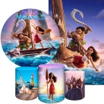 Moana O Filme 2 Alto Mar Painel Retangular 220X150Cm Fundo Roxo Liso 02 - imagem 2