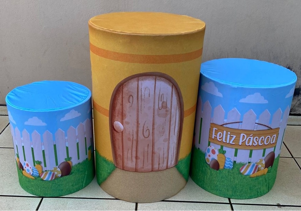 Pascoa Casinha Cenoura Cilindro Redondo Pmg - FOCUSEVENTOSJATAI