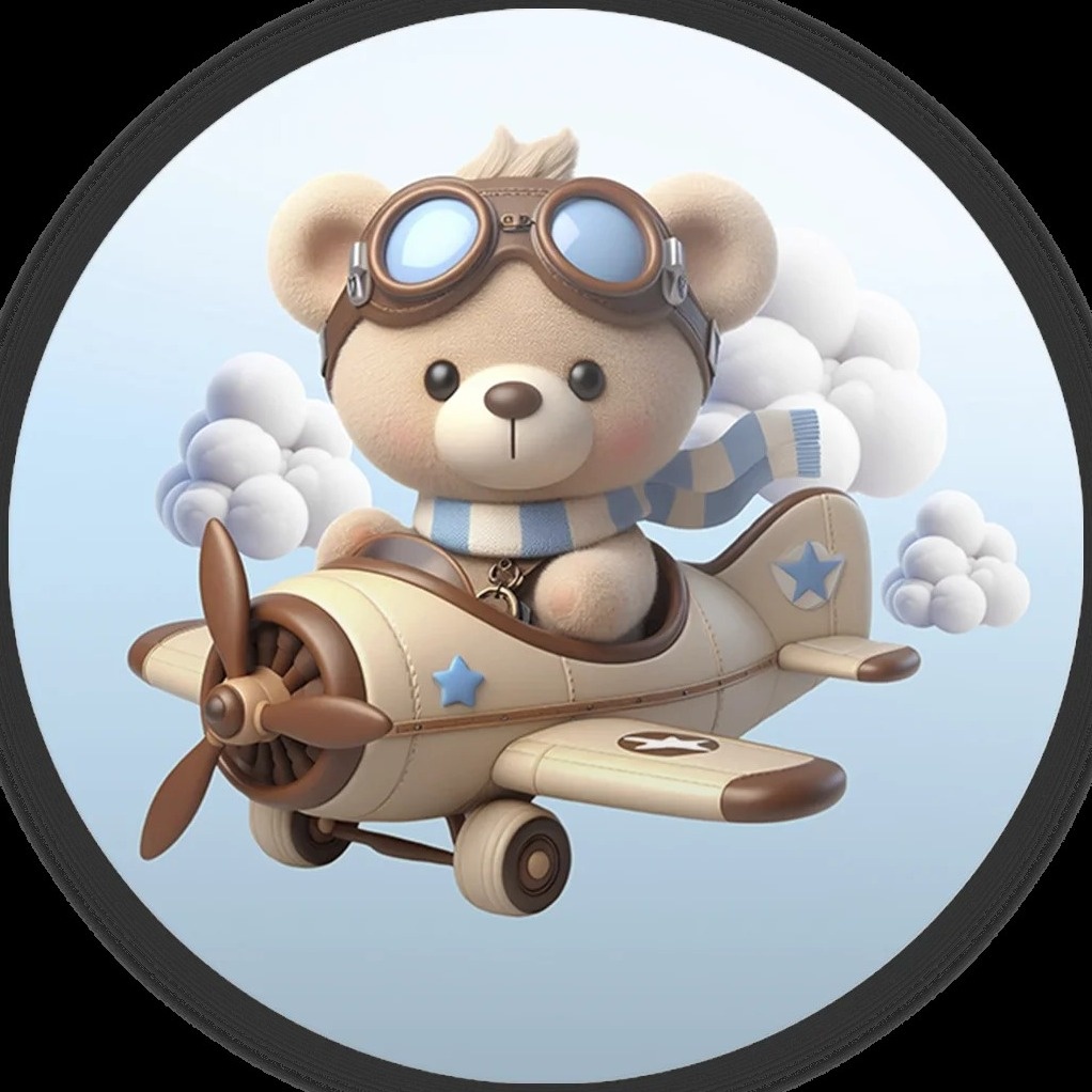 Ursinho Aviador 3D Pedrinho Painel Redondo 150Cm - FOCUSEVENTOSJATAI