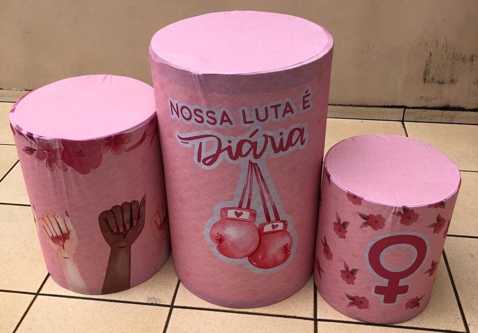 Dia da Mulher Todos Estilos Cilindro Redondo Pmg - FOCUSEVENTOSJATAI