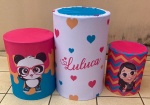 Luluca Rosa Cilindro Redondo Pmg - imagem 1