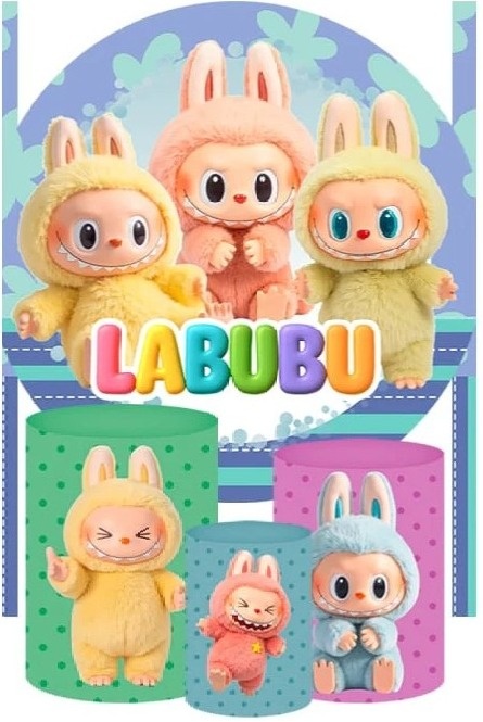 Labubu Painel Retangular 220X150Cm - FOCUSEVENTOSJATAI