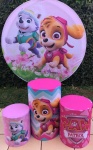Patrulha Canina Skye E Evereste Floral Cilindro Redono Pmg - imagem 2