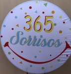 365 Sorrisos Sol Amarelo - Painel Redondo 150Cms - imagem 1