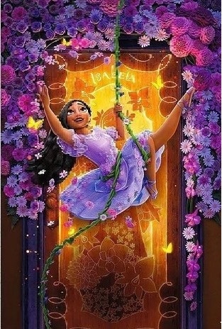 Encanto Isabela Madrigal Painel Retangular 200X100Cm - Fundo - FOCUSEVENTOSJATAI