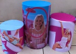Barbie Real Vestido Preto E Branco Cilindro Redondo Pmg - imagem 1