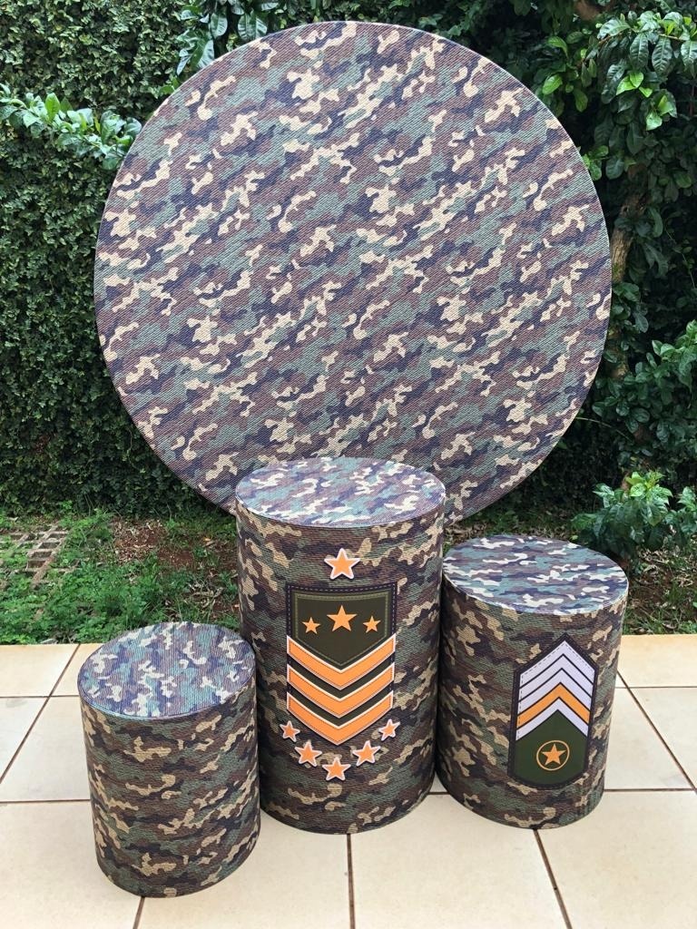 Militar Quartel Painel Redondo 150Cm - FOCUSEVENTOSJATAI