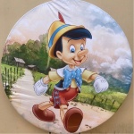 Pinóquio Painel Redondo  150Cm - imagem 1