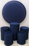 Azul Marinho Liso Painel Redondo 150Cms - imagem 2