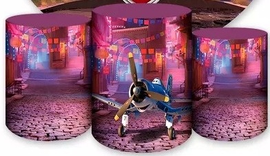 Aviões Carros Disney Cilindro Redondo Pmg - FOCUSEVENTOSJATAI
