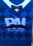 Papai Xadrez Azul Claro E Escuro Retangular 220X150Cm Fundo Preto Liso 22 - imagem 1