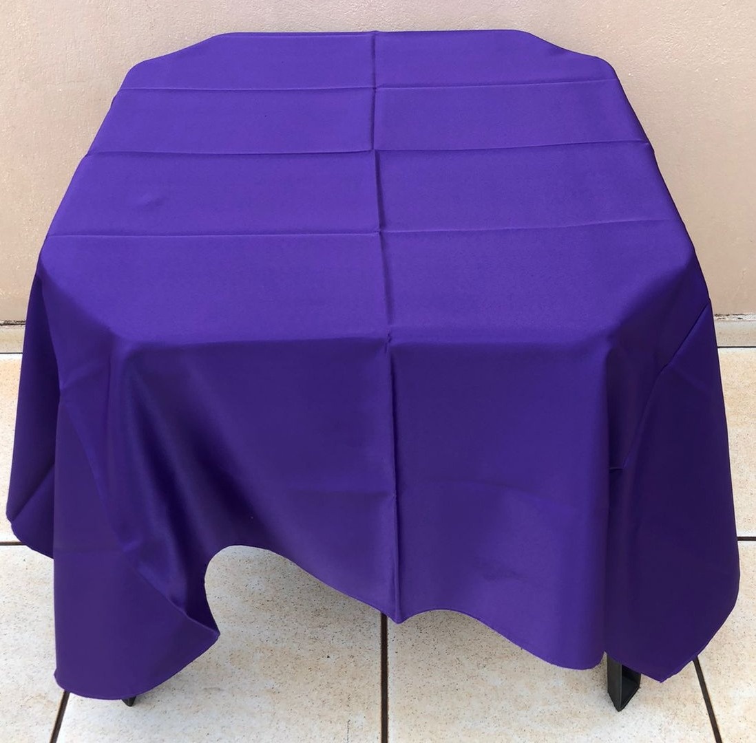 Forro Quadrado Roxo Cetim 140X140Cm - FOCUSEVENTOSJATAI