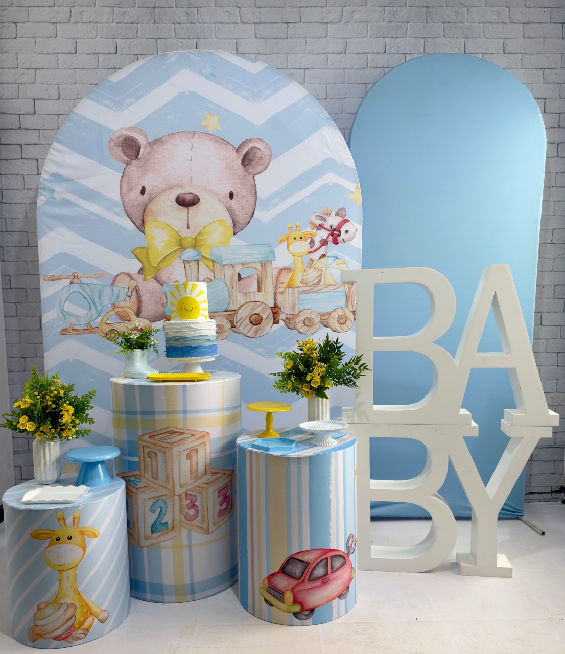 Chá de Fralda Urso Brinquedos  - Top Demais Decorações e Locações 