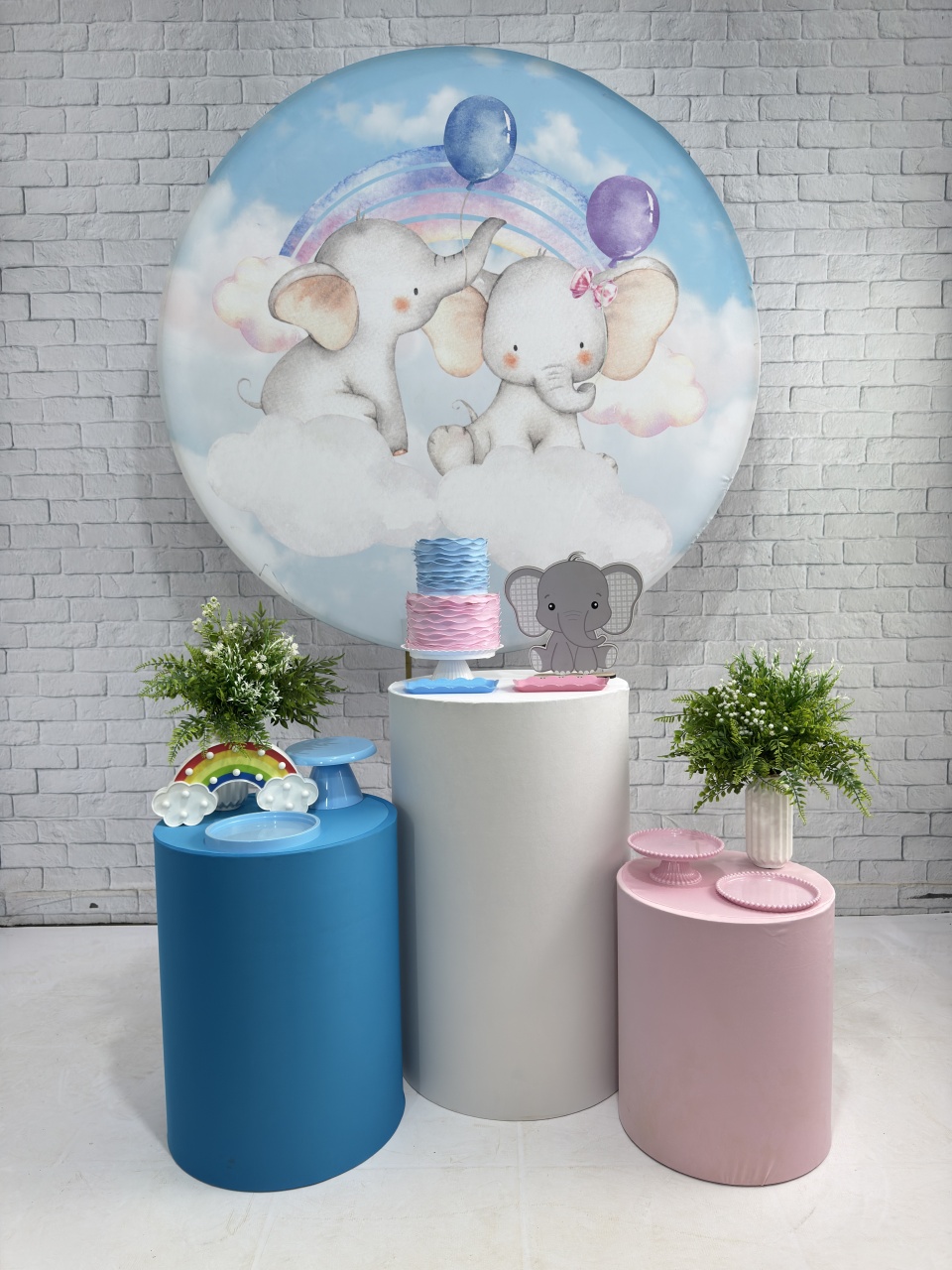 Chá Revelação Elefante  - Top Demais Decorações e Locações 