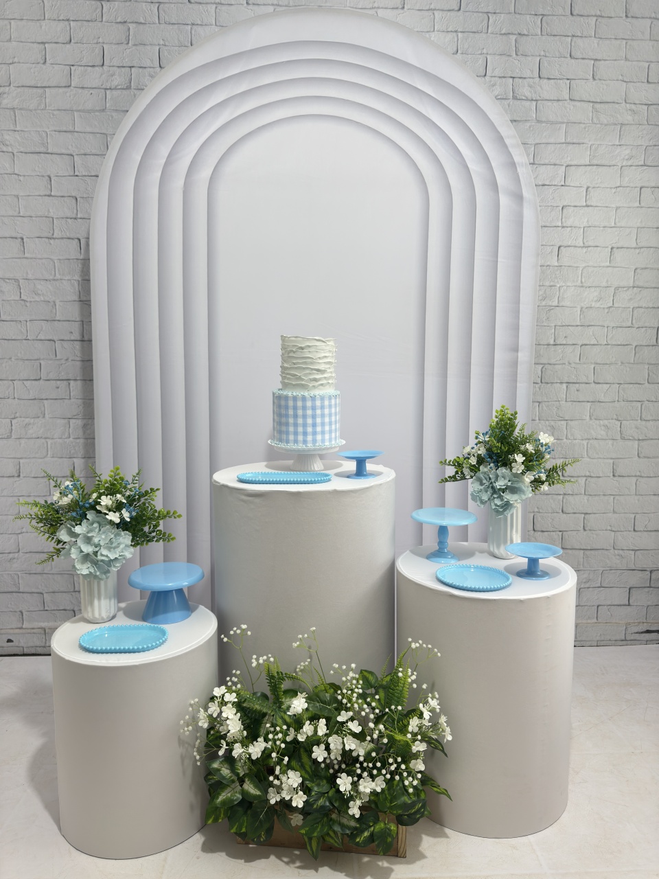 Branco E Azul - Top Demais Decorações e Locações 
