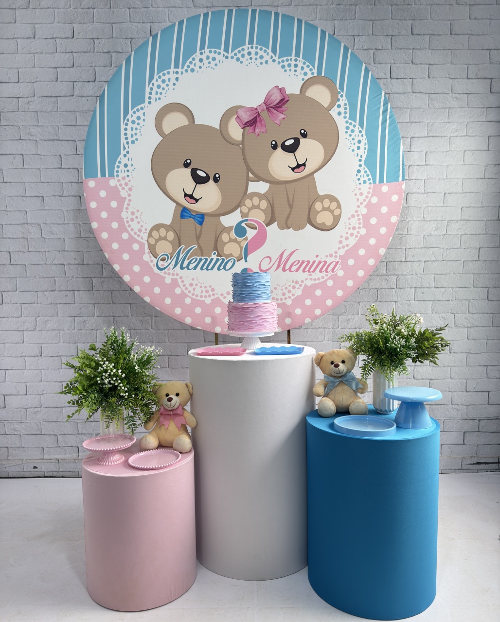 Chá Revelação Ursinho 1 - Top Demais Decorações e Locações 