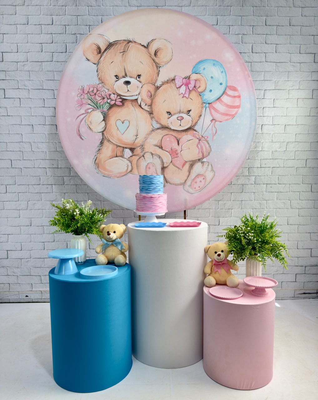 Chá Revelação Ursinho  - Top Demais Decorações e Locações 