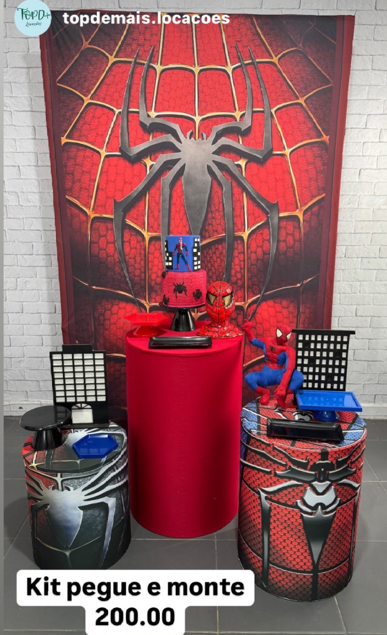 Homem Aranha 1 - Top Demais Decorações e Locações 